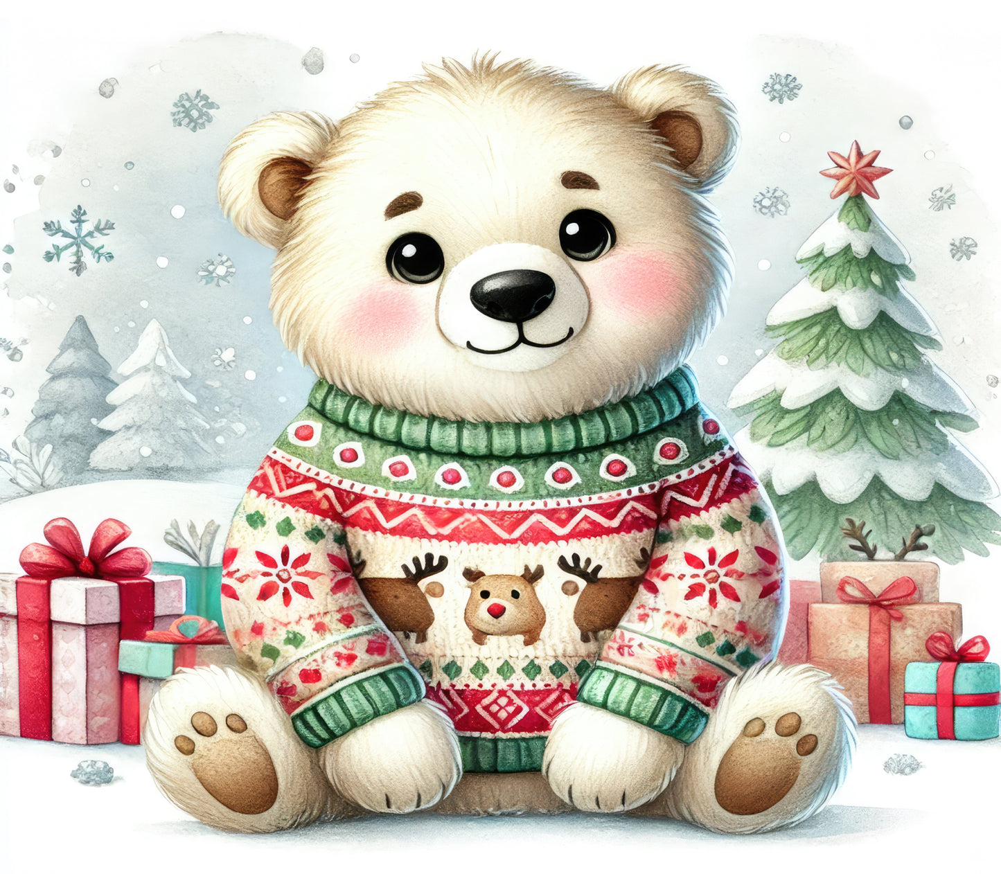 Christmas Polar Bear