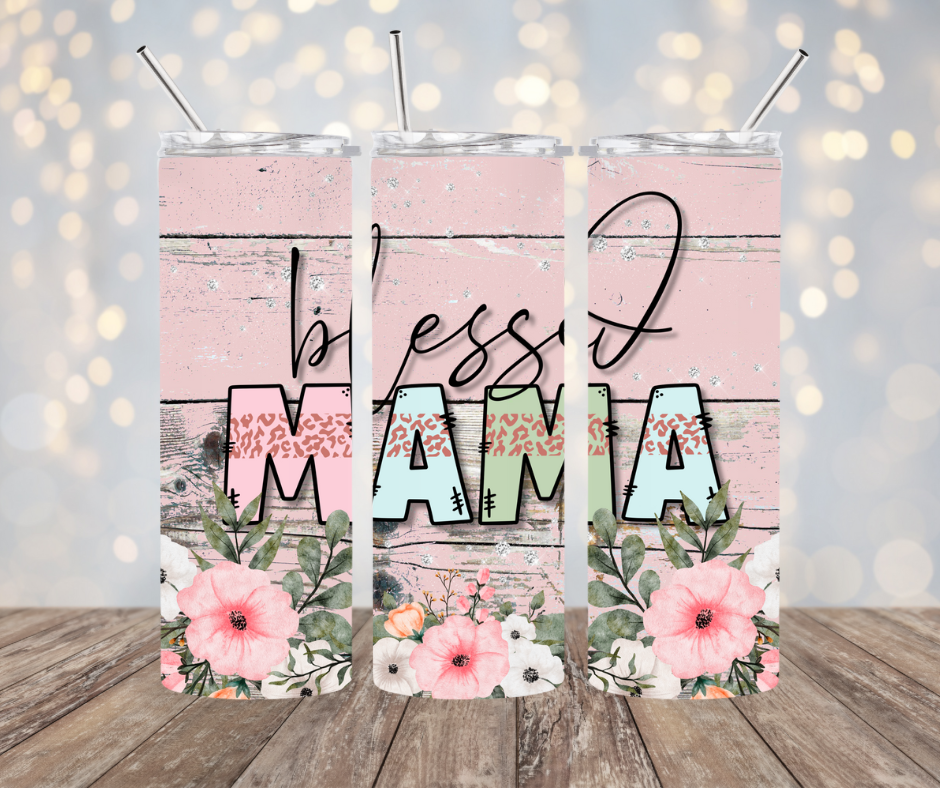 Blessed Mama Pink Floral