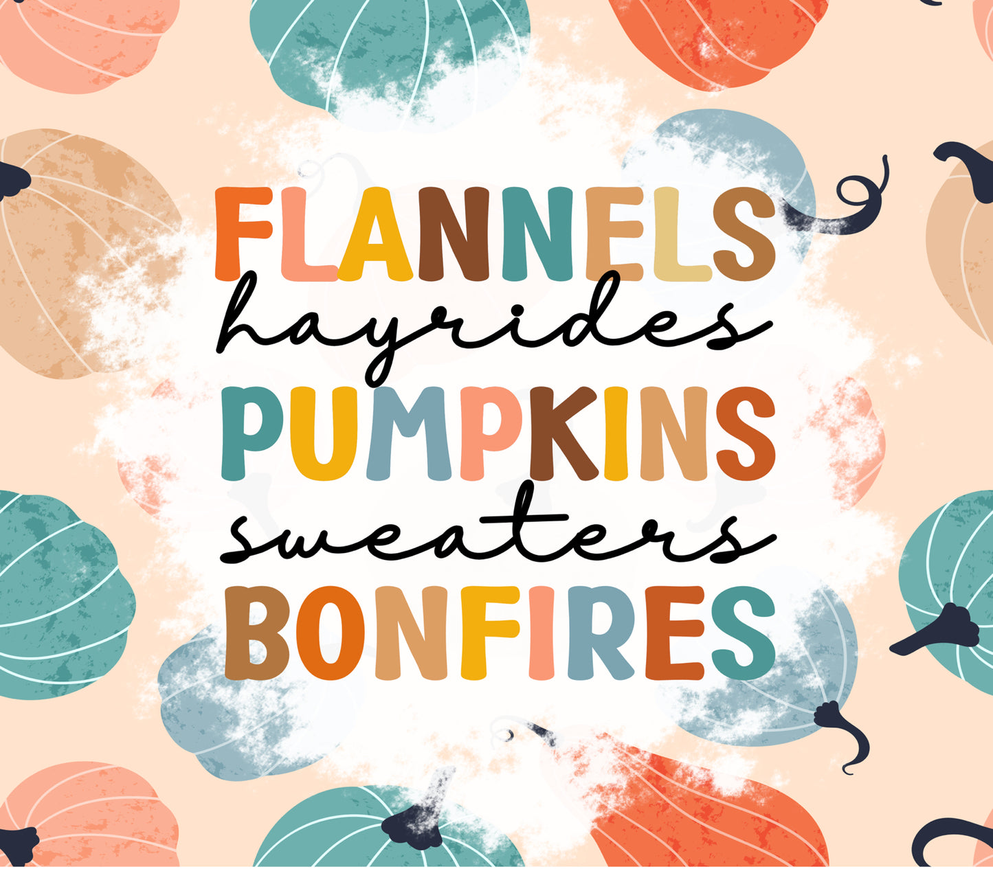 Blue Flannels Pumpkins Bonfires