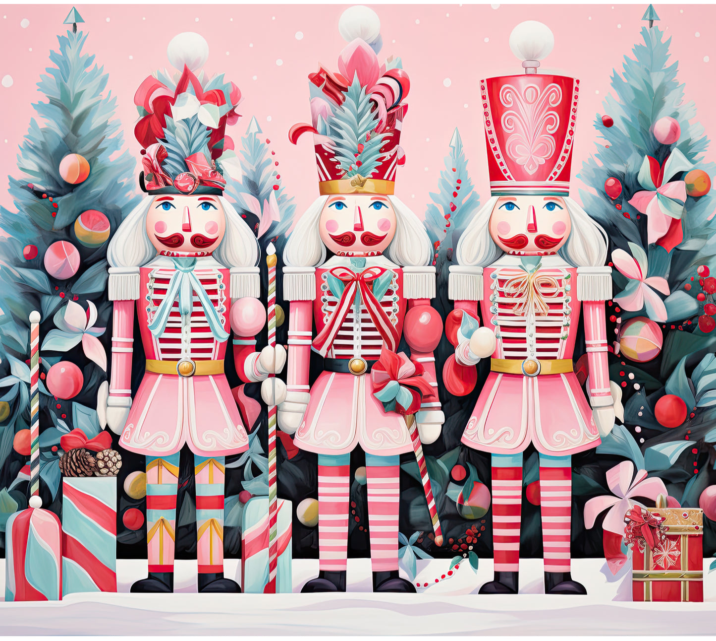 Pink Nutcrackers