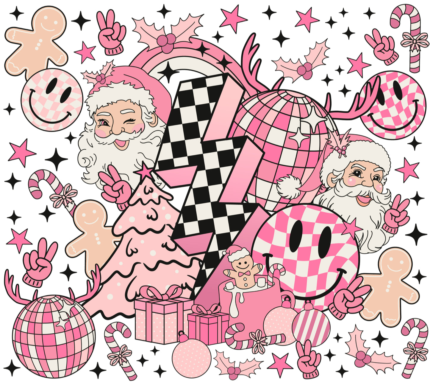 Pink Retro Christmas