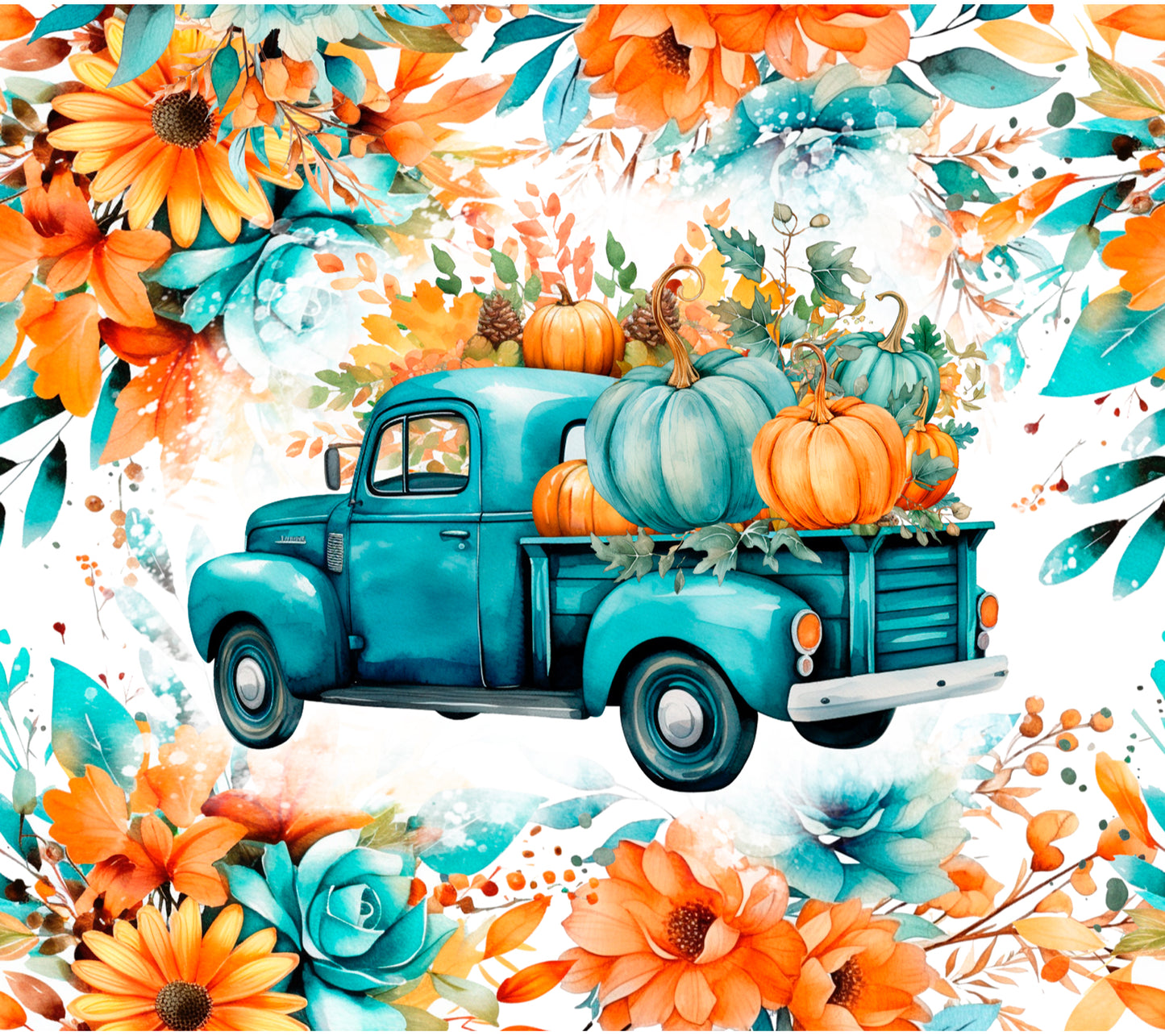 Blue Fall Farm Truck