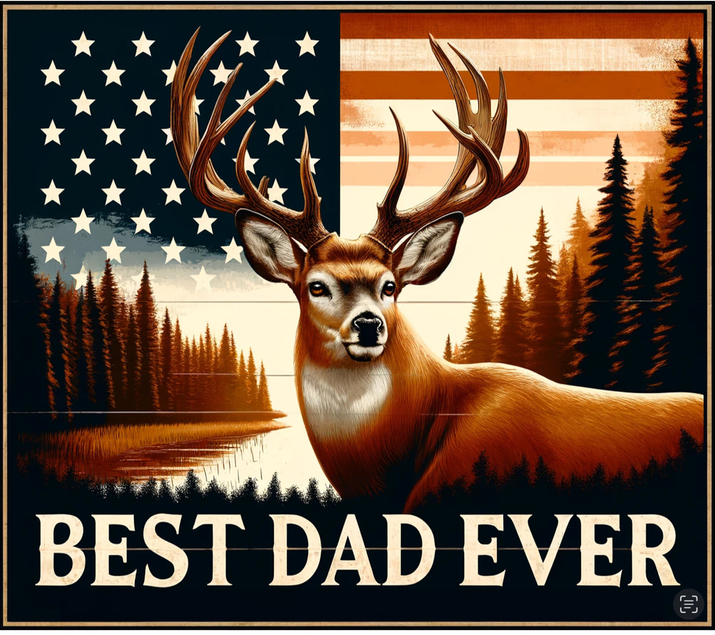 Best Dad Ever Deer