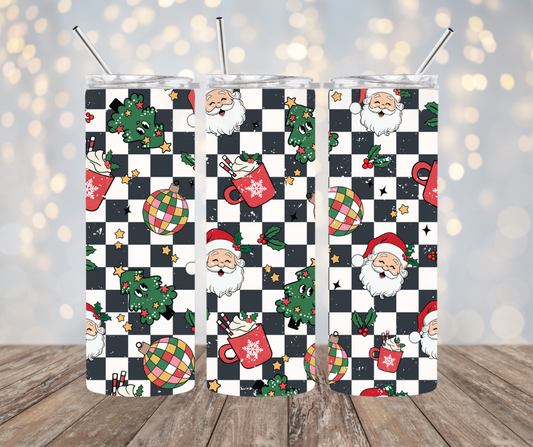 Retro Checkered Christmas