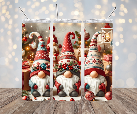 Three Christmas Gnomes