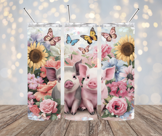 Floral Piglets