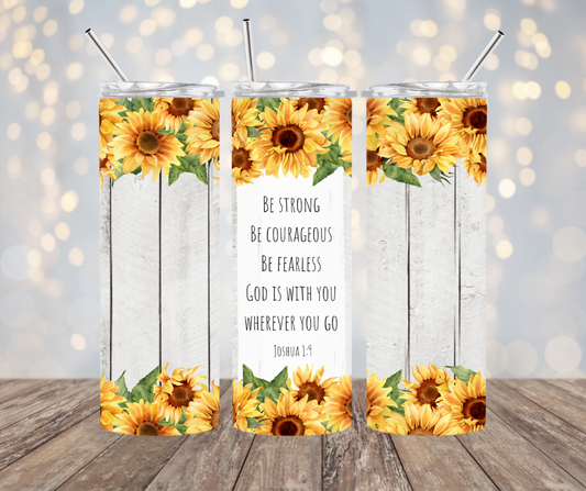 Joshua Bible Verse Sunflowers